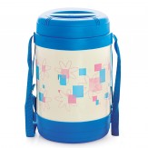 Cello Super Star Insulated 4 Container Lunch Carrier, Blue